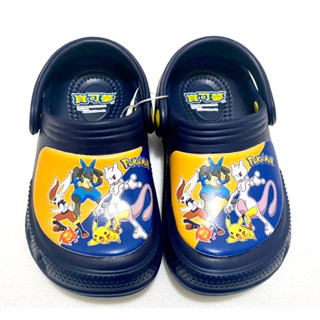 新品【免運】臺灣製 正版授權 POKEMON 寶可夢 路卡利歐超夢 園丁鞋 輕量 17-22cm【富貴金寶】1785