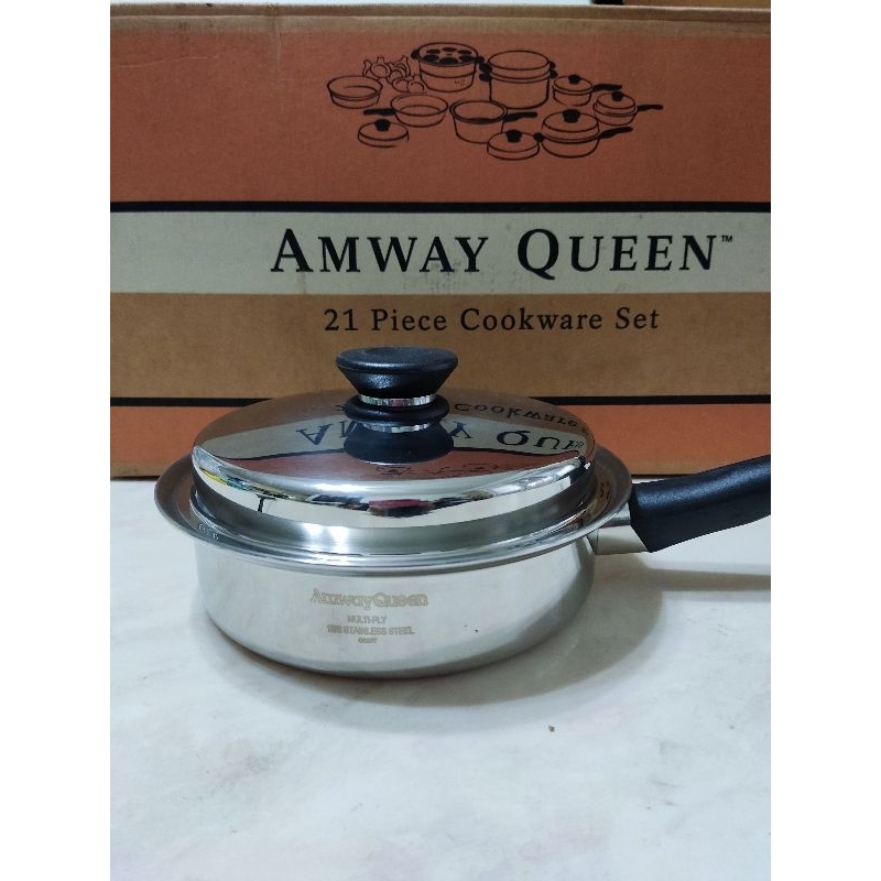 安麗Amway Queen安麗2公升全新不鏽鋼平底鍋 22公分