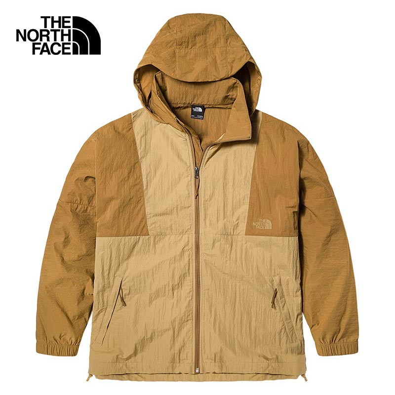 The North Face 北面 男裝 連帽外套 風衣 防潑水 透氣 卡其【運動世界】NF0A7WDMQV3