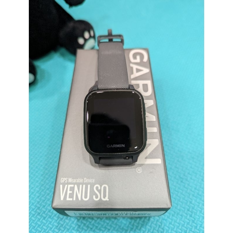 GARMIN VENU SQ GPS 智慧腕錶 血氧監測(碳灰、非音樂版、二手)