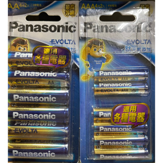 國際牌 Panasonic EVOLTA鈦元素鹼性電池 3號 4號 電池 AA AAA 4+2入 市價139
