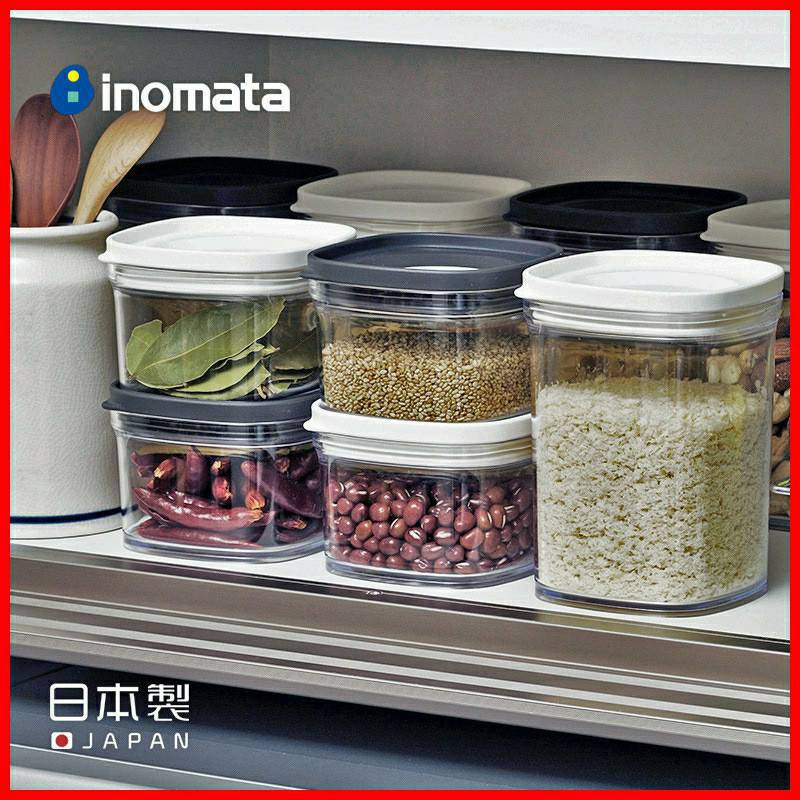 【日本INOMATA】可堆疊食物儲物密封盒-共4款《屋外生活》冰箱廚房收納罐 儲存罐 戶外 露營 廣口 收納 分裝