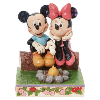 Enesco精品雕塑 Disney 迪士尼 米奇和米妮營火居家擺飾 EN34018