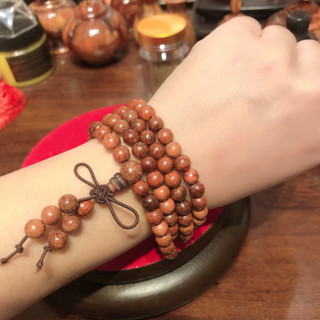 【心樂坊❤️花梨木🎁】繞三圈手珠 紅花梨木 帶香氣佛珠 肖楠木佛珠 繞三圈佛珠 原木佛珠 綠檀 紅檀 黑檀 花梨木6mm