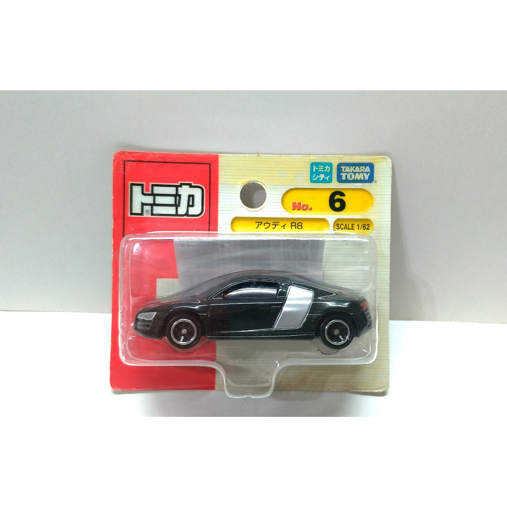 絕版 全新吊卡未拆 TOMY TOMICA 6號 AUDI R8 奧迪 超跑 多美 小汽車