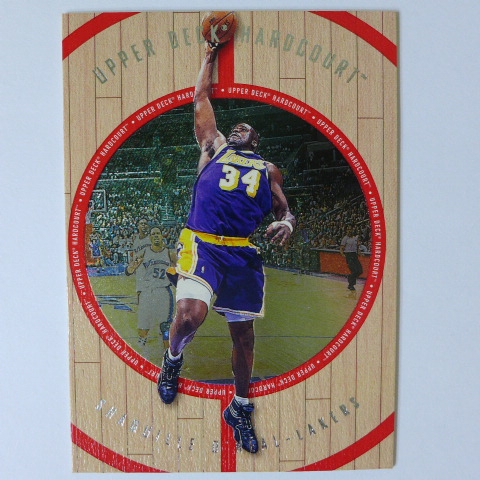 ~ Shaquille O'Neal ~俠客/大白鯊/名人堂/歐尼爾 1998年UD.木板設計.NBA籃球卡