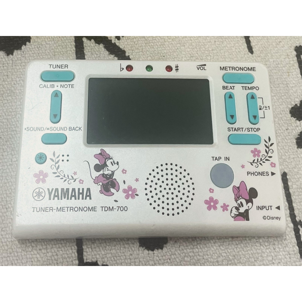 律揚樂器之家~ 二手 YAMAHA TDM-700 調音/節拍器 Disney 米妮 日本限定版