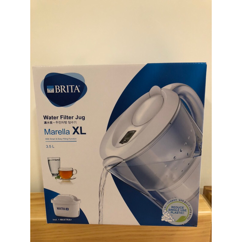[全新］BRITA 馬利拉Marella 3.5L濾水壺（內含MAXTRA PLUS濾心一顆）