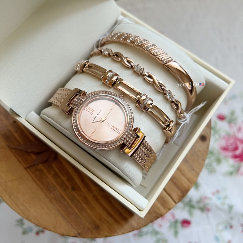 【特價現貨🔥】美國🇺🇸 Anne Klein 手錶套組 女款 手錶 手環 手鐲 女生手錶 手錶手鍊組 生日禮物 禮物