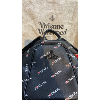 專櫃vivienne westwood 薇薇安 I Love Crap系列 後背包