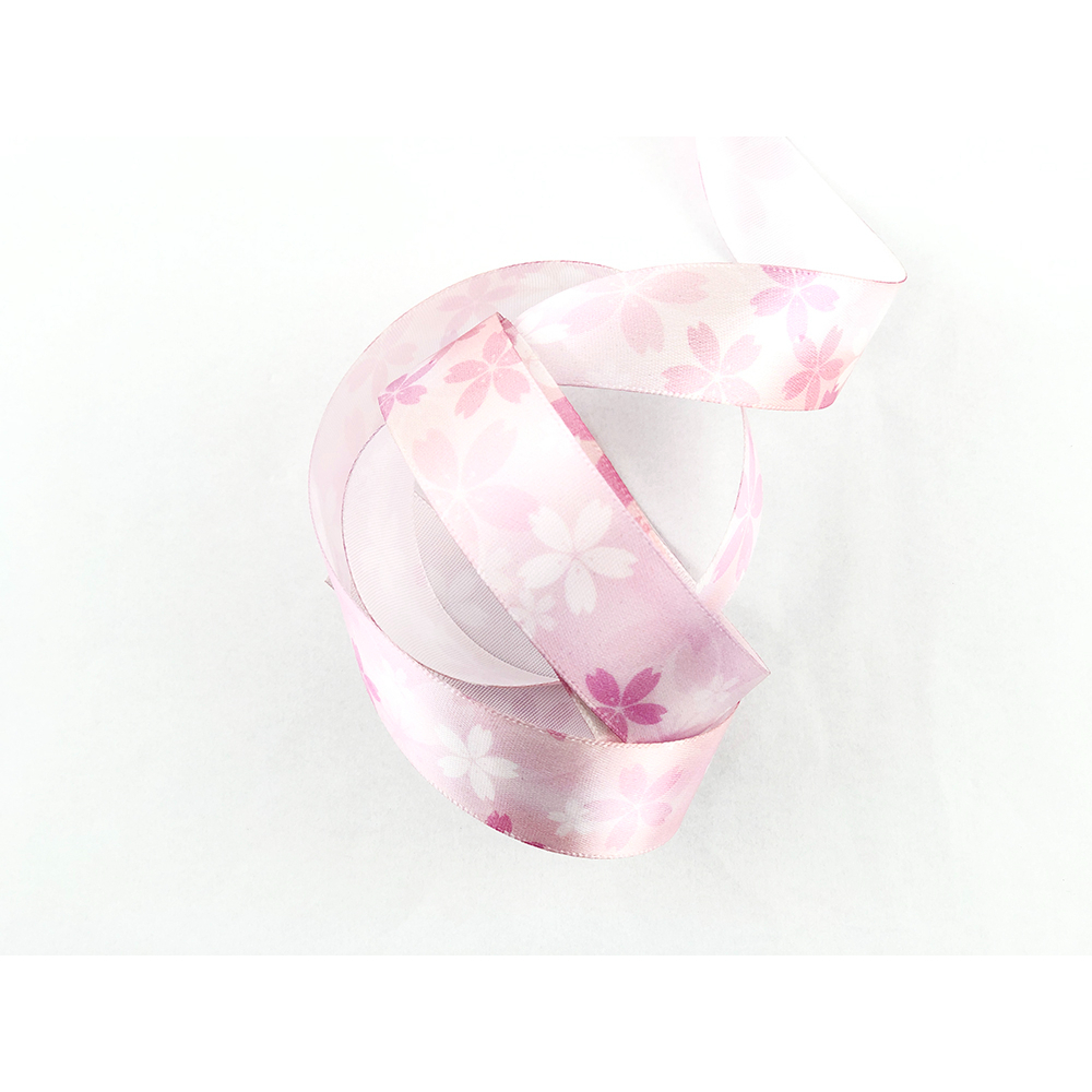 【Crystal Rose緞帶】陽光櫻花雨/單面緞/3款寬度/台灣製造