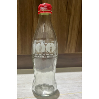 收藏品 coca-Cola 可口可樂100週年紀念瓶 250ml紅蓋 旋蓋瓶 花瓶 陳列 店內展示