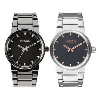 NIXON CANNON 亮黑 手錶女生 手錶男生 防水手錶 鋼錶帶 手錶 男錶 女錶 石英錶 A160
