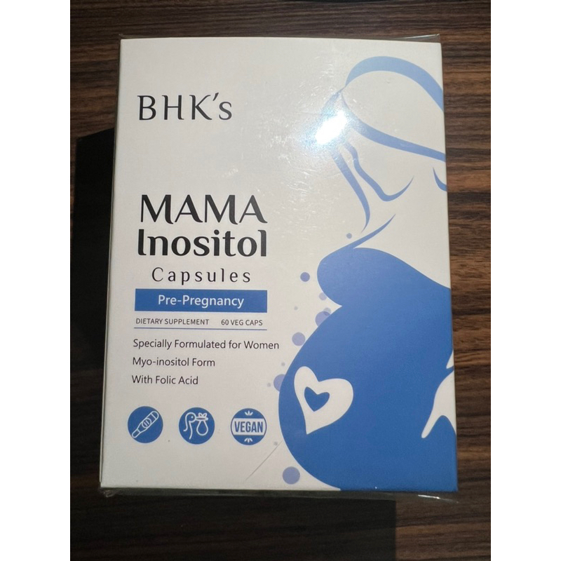 孕媽咪 肌醇 BHK’S 60顆 素食膠囊 孕媽咪備孕 綜合維生素 螯合鋅 B群 孕媽咪安月子 孕媽咪倍乳