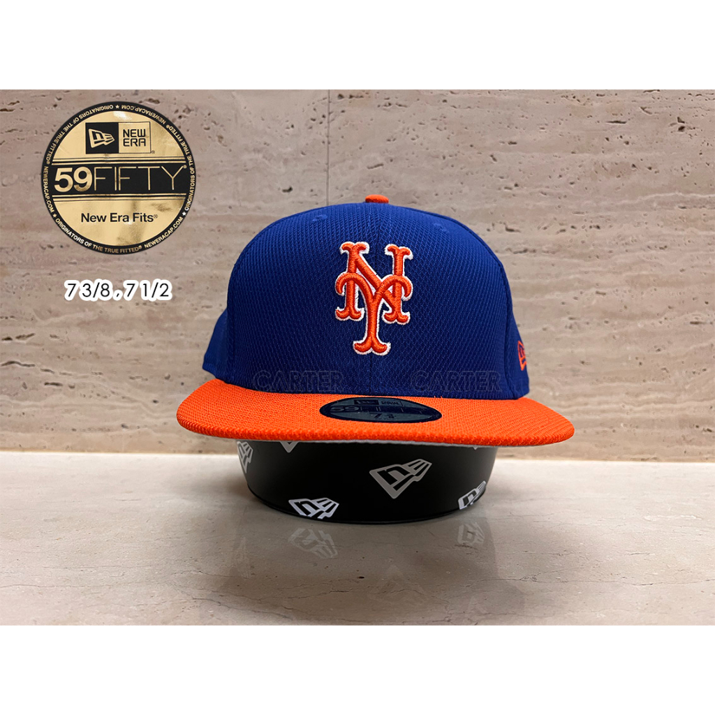 New Era x MLB New York Mets AC On Field 美國職棒紐約大都會隊球員版全封帽寶藍橘色