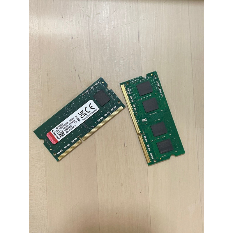 金士頓 Kingston 4G DDR3-1600 4GB *2條筆電專用記憶體（免運）