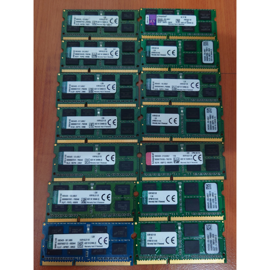 Kingston 金士頓 8GB DDR3 1600 1.5V 1.35V 筆電記憶體 (KVR16LS11/8)