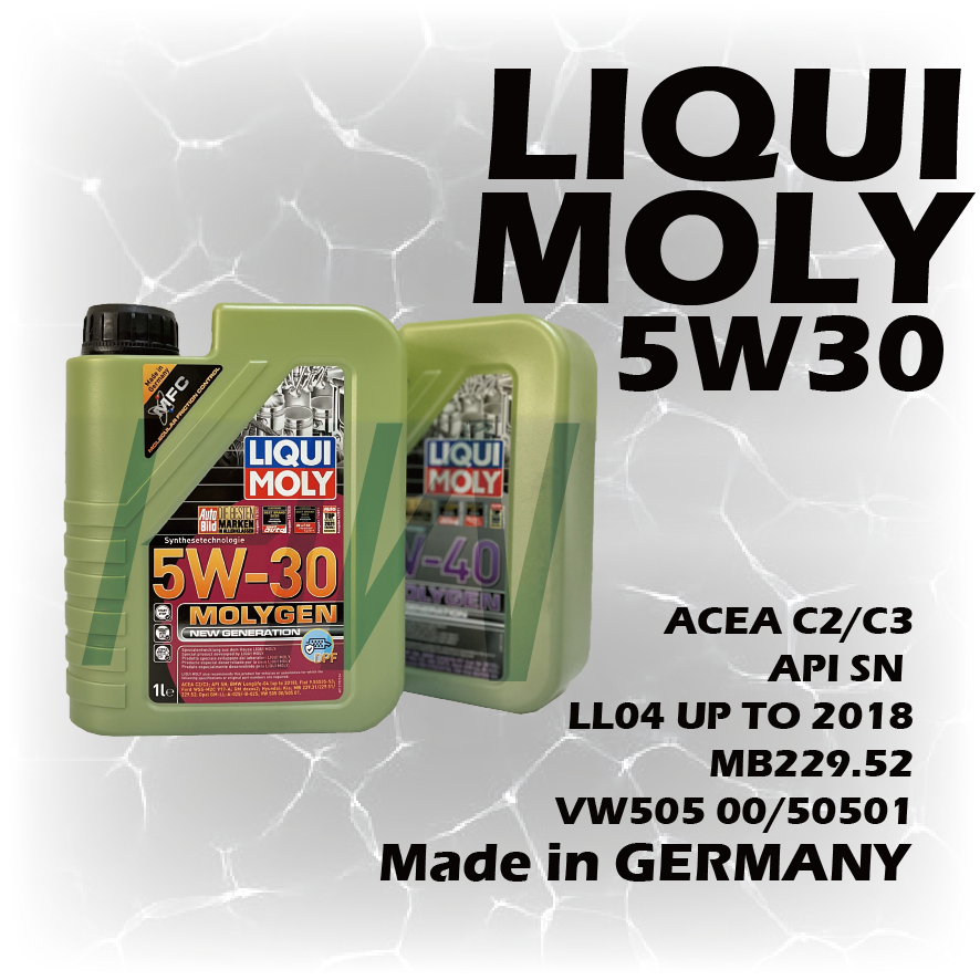 LIQUI MOLY 5W30 5W40 MOLYGEN 合成 機油 No.21224 No.8576