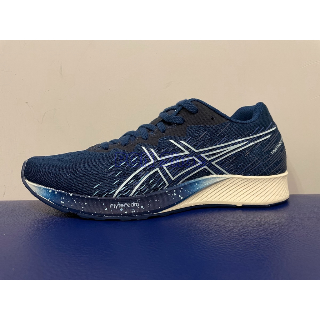 ASICS 亞瑟士 TARTHEREDGE 3 一般楦 虎走 女 慢跑鞋 馬拉松 深藍 白 1012B067-400