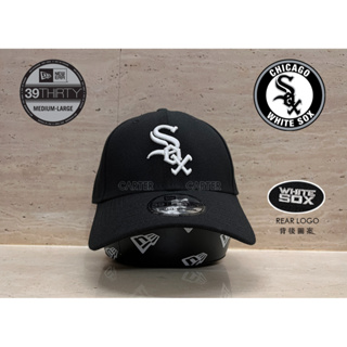 New Era x MLB Chicago White Sox 39thirty 美國大聯盟芝加哥白襪黑色彈性全封伸縮帽