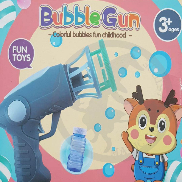 🔮 魔法雜貨小鋪 🏰  🎈3+ages BubbleGun簡易版沾取式風扇泡泡槍-藍綠色