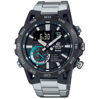 CASIO卡西歐 EDIFICE 獨特設計 賽車風腕錶 ECB-40DB-1A