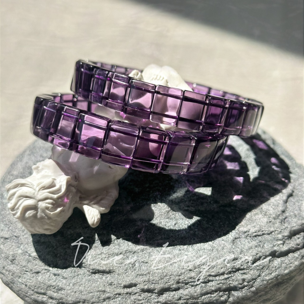 萬曜水晶 收藏級 紫水晶手排 正巴西 紫水晶 版型好 紫度夠 紫水晶