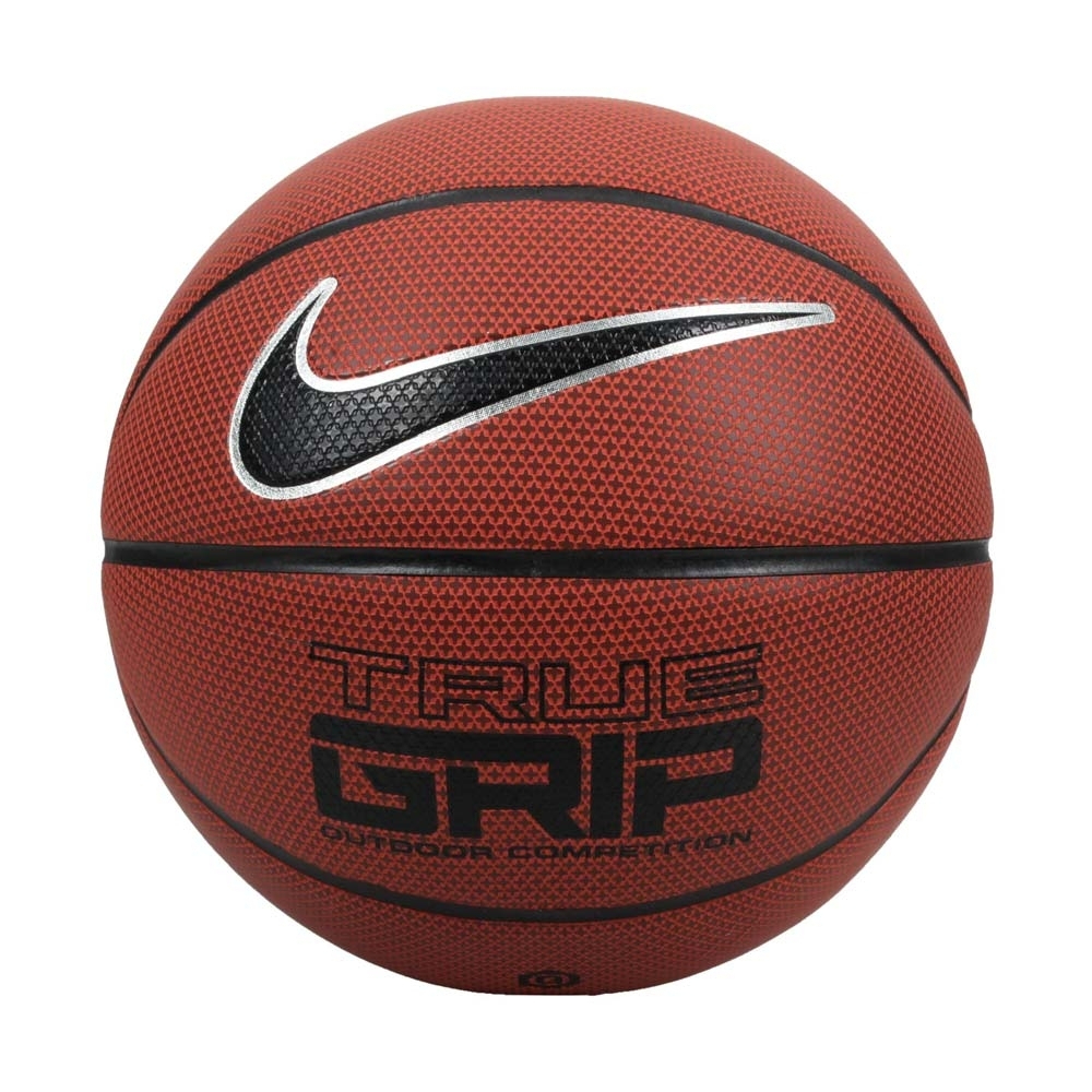 Nike Nike True Grip 籃球 耐磨 抗汙 室內 戶外 十字紋 PU  6號  橘黑 NKI0785506