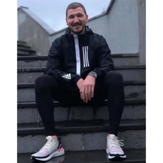 怎麼搭都帥 9新 彭於晏代言 原價3290 ADIDAS WND 男L 愛迪達 風衣外套 運動外套 黃鴻升 小鬼著用