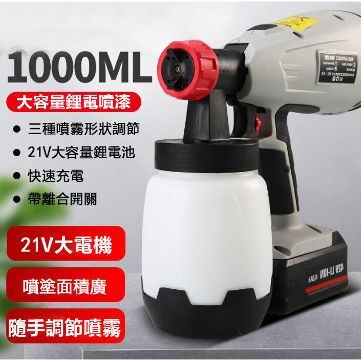 電動噴漆槍鋰電噴槍800W手持式噴槍21V巧克力蛋糕上色蛋糕店DIY專用