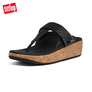 【FitFlop】REMI ADJUSTABLE LEATHER TOE-THONGS魔鬼氈可調整夾腳涼鞋-女(靚黑色)