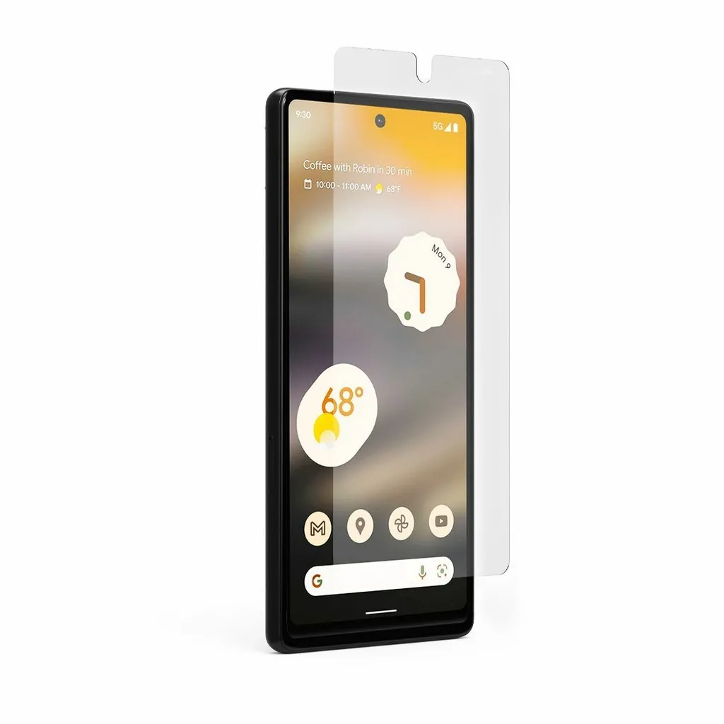 Google Pixel 6A - PUREGEAR普格爾簡單貼 9H鋼化玻璃保護貼(滿版)+專用手機托盤組合