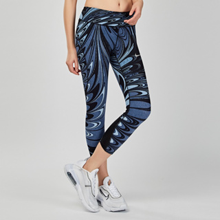 Nike Power Epic Lux 7／8 女子 慢跑 馬拉松 運動 七分褲 緊身褲 壓力褲 藍M 890322