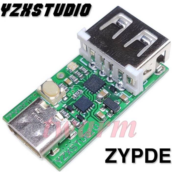 新版型號：ZYPDE USB 誘騙器（帶USB版本），Type-C頭 PD轉DC 快充觸發器 檢測器