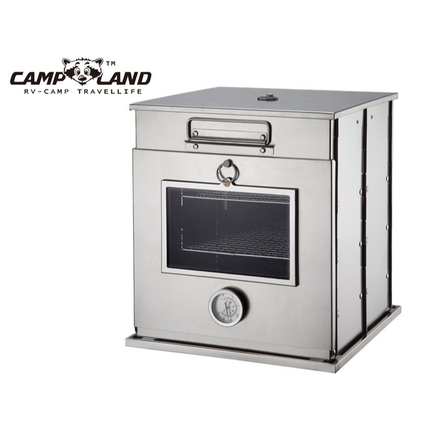 CAMP LAND RV-ST600 不鏽鋼摺疊烤箱(烘焙.煙燻兩用)【露營狼】【露營生活好物網】
