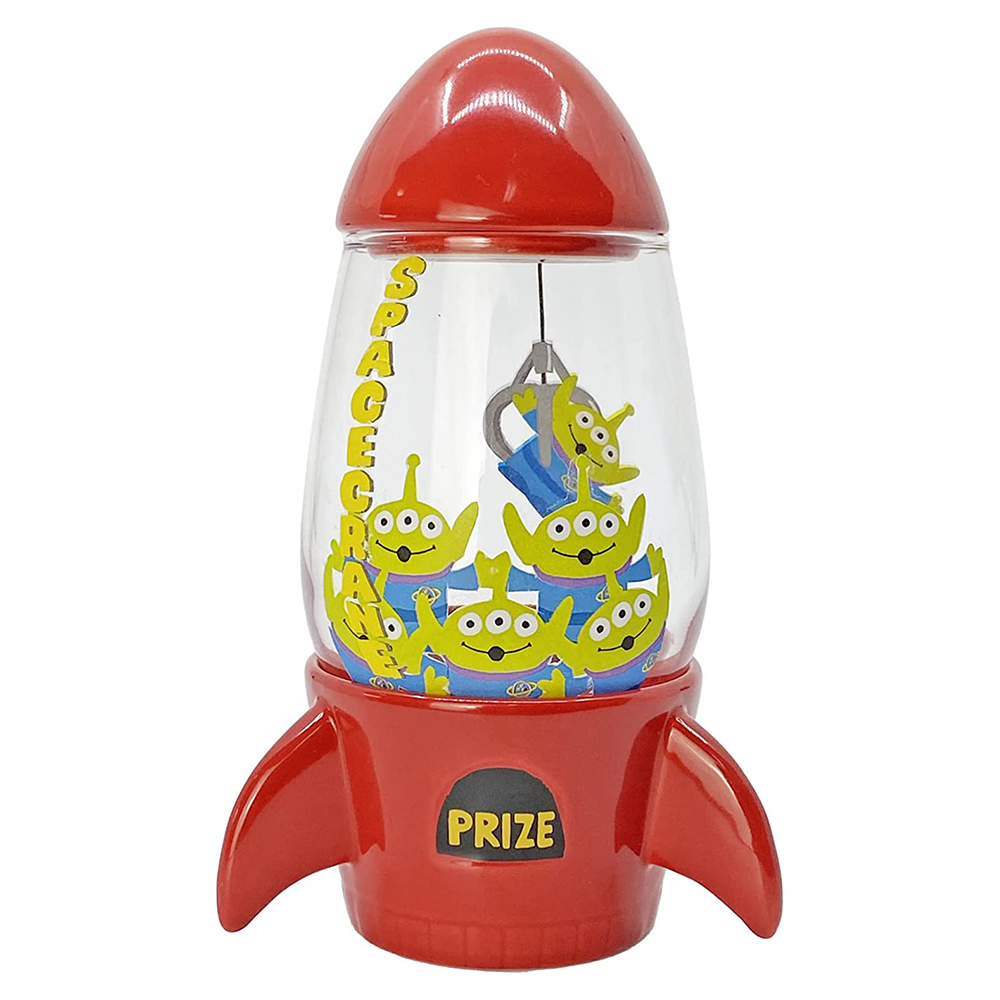 sunart 迪士尼 玩具總動員 火箭造型玻璃製物罐 三眼怪 NR26938
