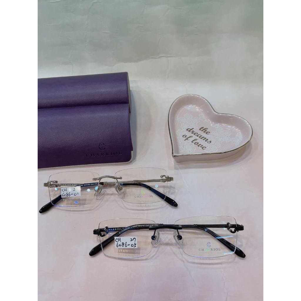麗睛眼鏡【CHARRIOL 夏利豪】鋼索繩紋高質感純鈦眼鏡 L-6086 瑞士一線精品品牌 純鈦鏡架 韓系鏡架 光學眼鏡