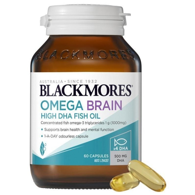 上新！【Blackmores】4倍DHA健腦深海魚油膠囊60粒