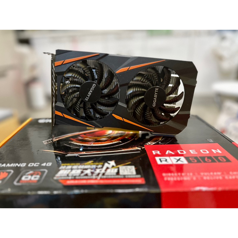 技嘉 RX 560 4GD5、二手優質顯示卡、無需額外供電、非gtx 1060非礦卡、蒼天殞落