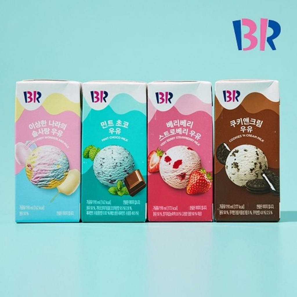 [gerecht韓國代購] 31冰淇淋 BR BaskinRobbins 保久乳 棉花糖 薄荷巧克力 草莓 夾心餅乾