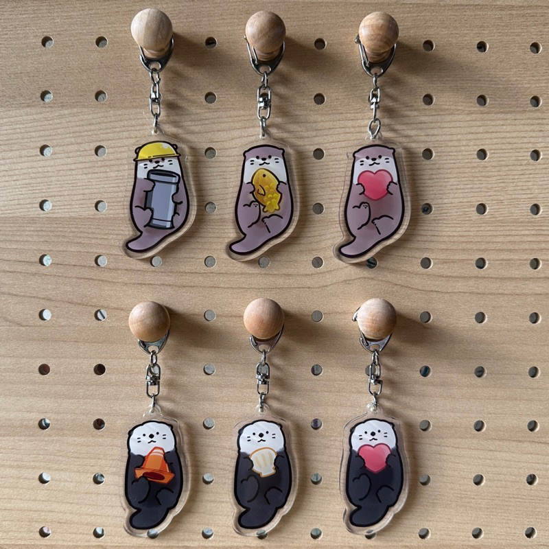 【水獺蹭蹭】水獺鑰匙圈抱抱系列 水獺吊飾 海獺吊飾