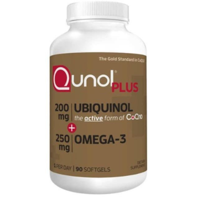 代購(2025.09)美國好市多 Qunol Plus CoQ10 200mg.天然輔酶含魚油Omega-3, 90顆