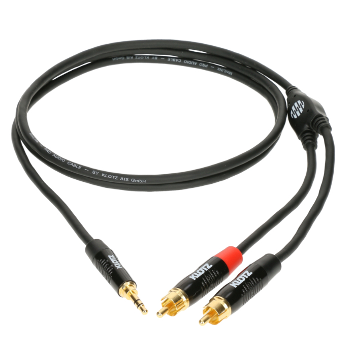 Klotz MiniLink Pro KY7-150 3.5TRS 對 RCA*2 Y型立體聲音源線 1.5m