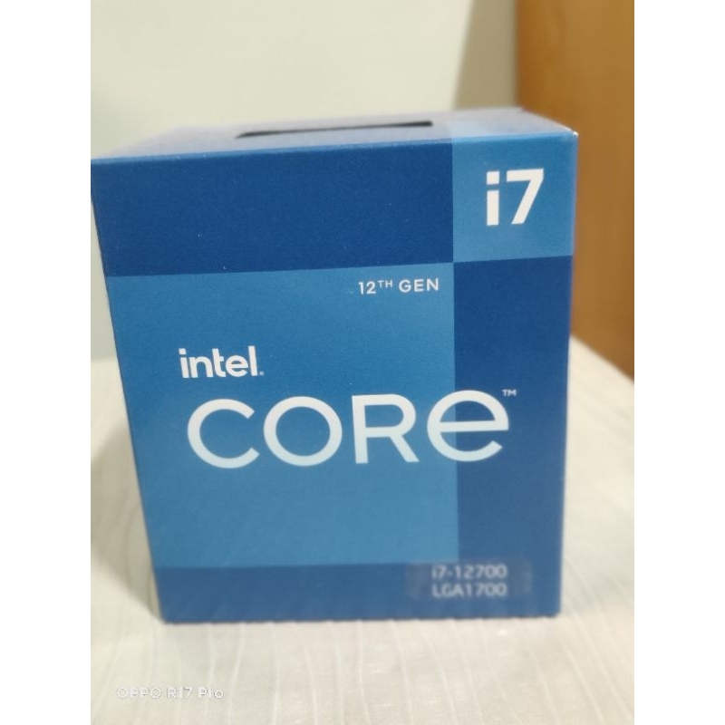 Intel 1700腳位 12代 I7 原廠內盒裝CPU風扇
