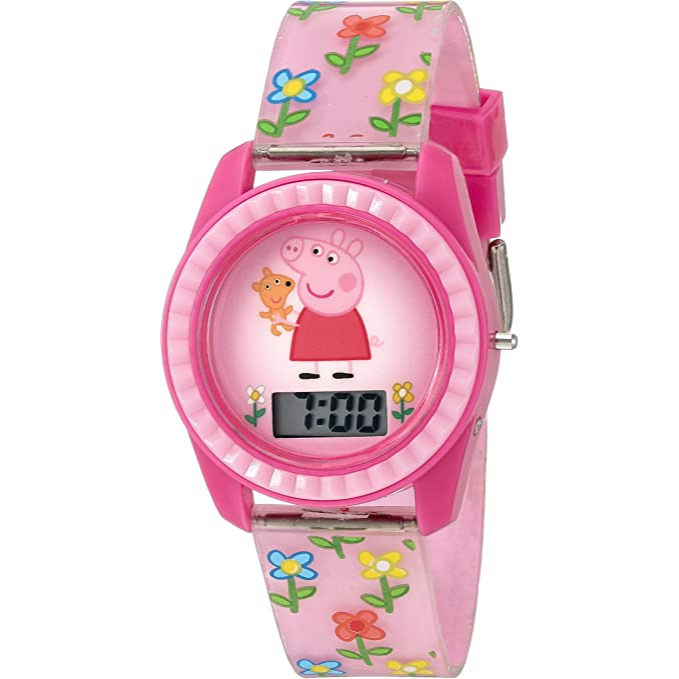 預購 美國帶回 粉紅佩佩豬 Peppa Pig 愛心豬小妹 石英機芯 超可愛兒童手錶 石英錶 電子錶