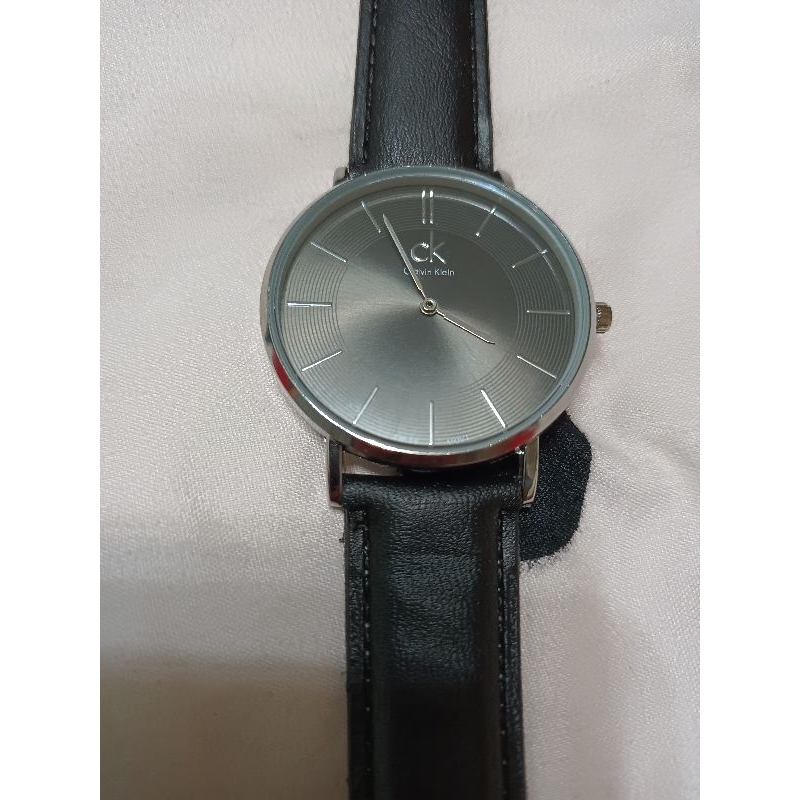 C&amp;K男女通用手錶錶面寬40mm厚度8mm黑色帶時尙帥氣的
