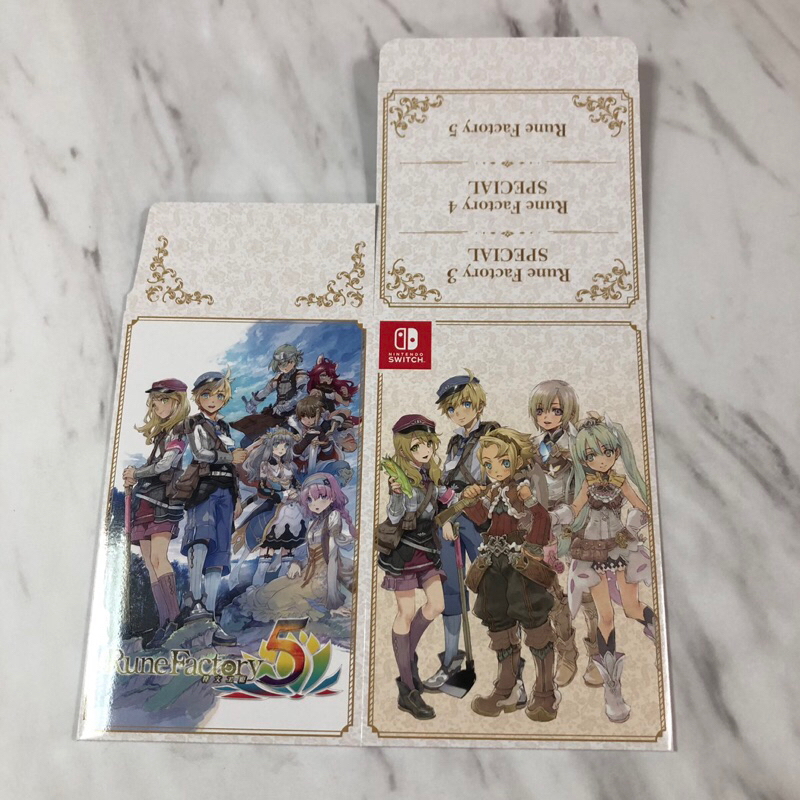 （全新） switch 符文工廠 5 Rune Factory 5 特典 特製 紙盒 BOX NS