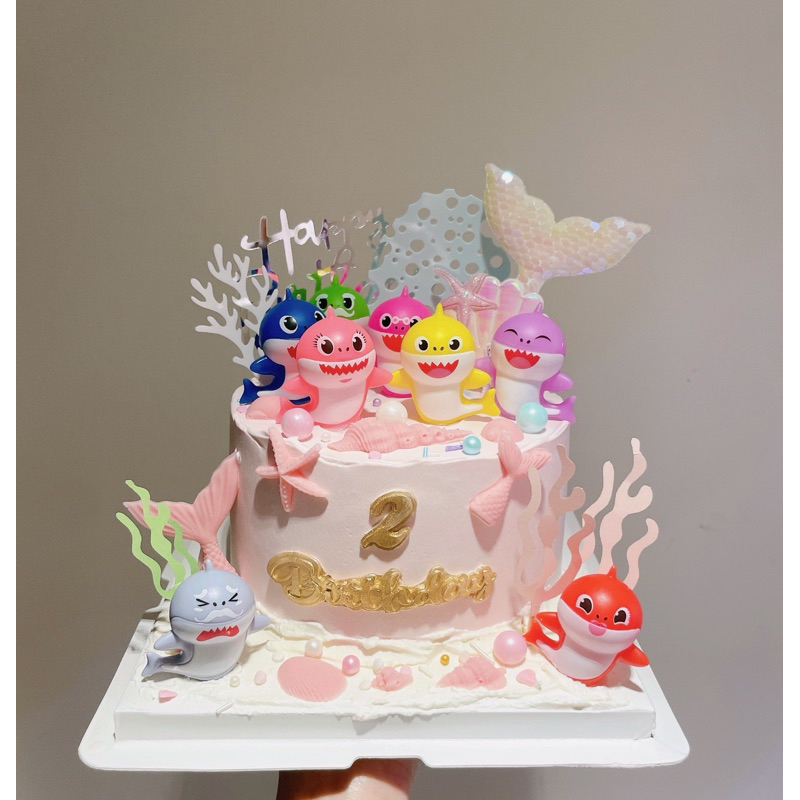 六樓甜室-baby shark 蛋糕 鯊魚寶寶