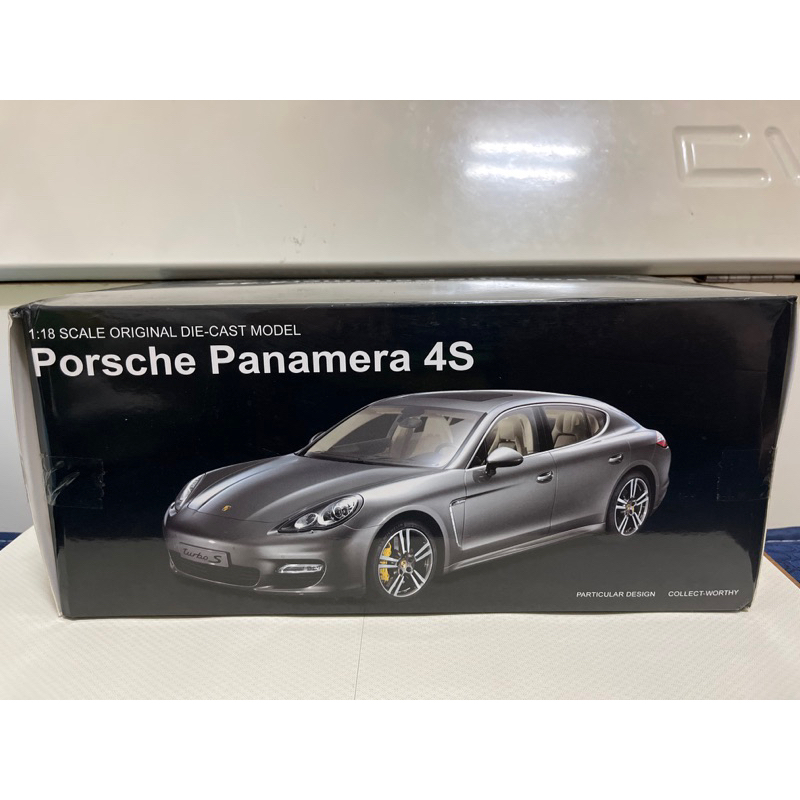 出清價 1:18 保時捷 Porsche  Panamera S 黑色 全新未把玩 合金車