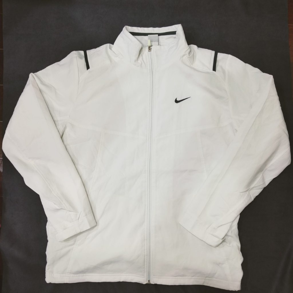 【Void官方選品】古著 vintage nike 純白風衣外套風衣外套 夾克 外套 白 極稀有 老品 復古